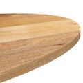 vidaXL Stolová doska 140x50x2,5 cm oválna masívny mangovník