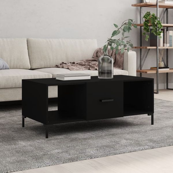 vidaXL Konferenčný stolík čierny 102x50x40 cm kompozitné drevo