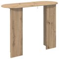 vidaXL Konzolový stôl Dub artisan 100 x 39,5 x 75 cm Kompozitné drevo