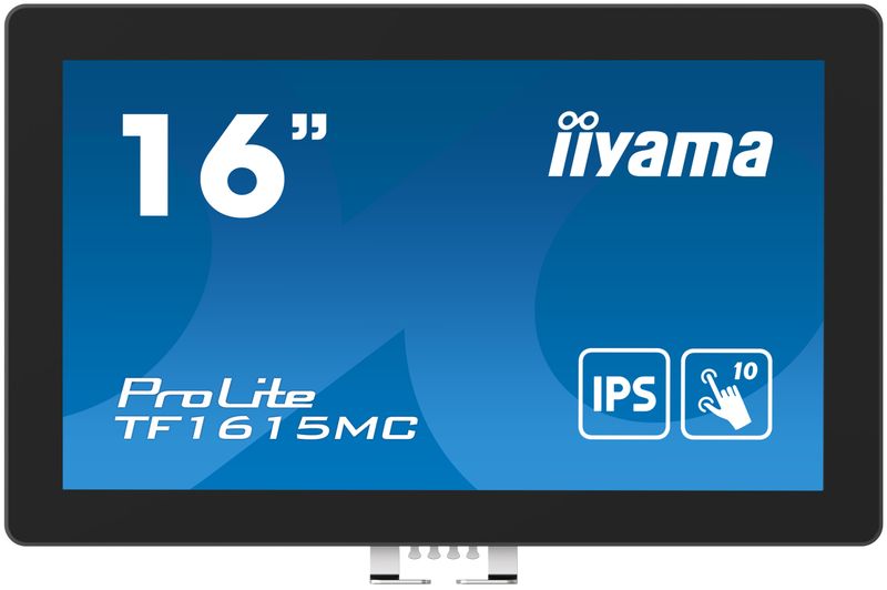 16'' iiyama TF1615MC-B1: FHD, 10P, IP65, HDMI, DP, VGA