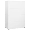 vidaXL Kartotéka biela 90x46x134 cm oceľová