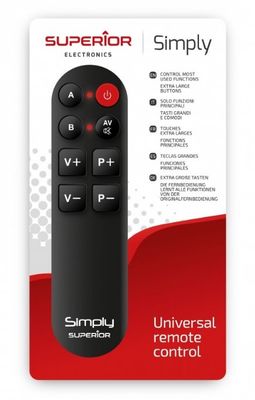 Univerzálny diaľkový ovládač SUPERIOR Simply, učiaci sa