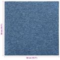vidaXL Koberec 20 ks Modrá 50 x 50 cm 100% polypropylén