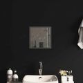 vidaXL Zrkadlo do kúpeľne s LED Priehľadná 30 x 30 cm tvrdené sklo