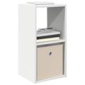 vidaXL Nočný stolík Biela 30,5 x 27 x 59,5 cm Kompozitné drevo
