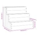 vidaXL Schody pre domáce zvieratá čierne 40x37,5x35cm masívna borovica