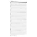 vidaXL Zebrová roleta 70,9x120 cm Šírka látky 66,7 cm biela