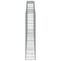 vidaXL Oblúkové gabionové koše 4 ks 400x30x140/160 cm pozink. železo