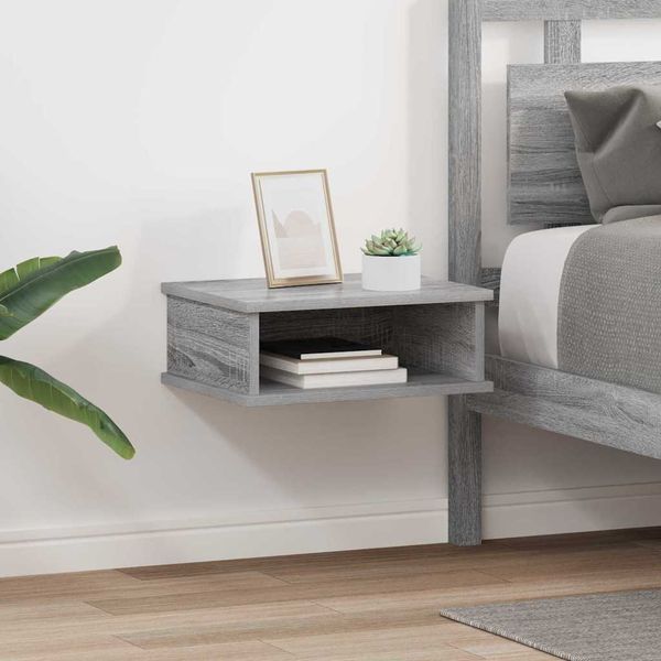 vidaXL Nočný stolík 2 pcs Sivý Sonoma 40 x 31 x 15 cm Kompozitné drevo