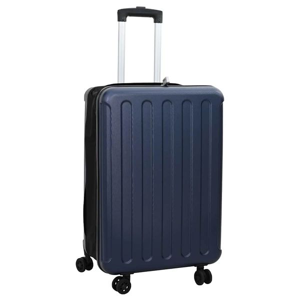 vidaXL Kufor so zámkom Tmavo modrá 43 x 27 x 66 cm ABS plast
