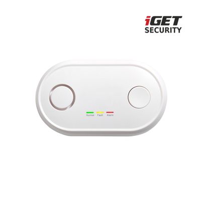 iGET SECURITY MP19 - bezdrôtový detektor CO (oxid uhoľnatý) pre alarm M6-4G, aj samostatný
