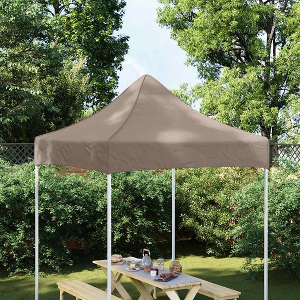 vidaXL Strecha na párty stan 2x2 m, sivohnedá 270 g/m²