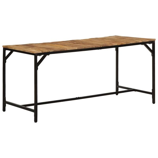 vidaXL Jedálenský stôl 160x80x75 cm masívne surové mangovníkové drevo