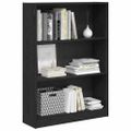 vidaXL Regál na knihy 80 x 24 x 109 cm Kompozitné drevo Čierny dub