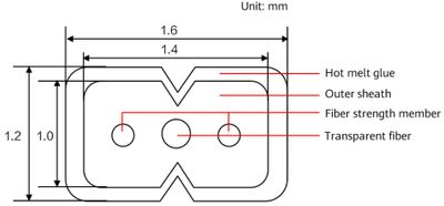 Huawei FTTR Optický Kabel SC/APC 50m, s tavným lepidlem