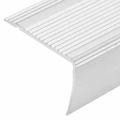 vidaXL Schodové lišty v tvare L 15 ks, hliník 90 cm, strieborné
