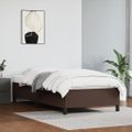 vidaXL Posteľný rám hnedý 90x200 cm umelá koža