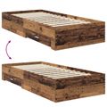 vidaXL Rám postele Staré drevo 90 x 200 cm Kompozitné drevo