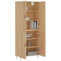 vidaXL Vysoká skrinka dub sonoma 69,5x34x180 cm spracované drevo