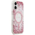 Puzdro Guess pre iPhone 17 HC MAGSAFE RESIN BOTTOM GLITTER ružová