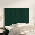vidaXL Čelo postele tmavozelené 100x5x118/128 cm zamatové