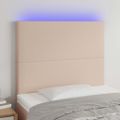 VidaXL Čelo postele kapučínové 90x5x118/128 cm umelá koža