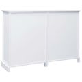 vidaXL Komoda s 10 zásuvkami biela 113x30x79 cm drevená