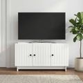 vidaXL TV skrinka Biela 99 x 34,5 x 50 cm Kompozitné drevo