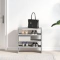 vidaXL Stojany na topánky 2 ks stohovateľné sivé sonoma 60x30x30,5 cm