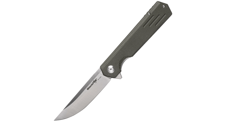 Black Fox BF-740 OD Revolver vreckový nôž 9 cm, zelená, Micarta