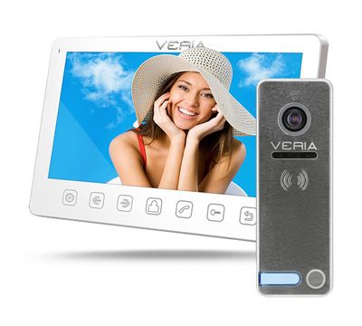 Videotelefón VERIA 7070B White + VERIA 230