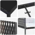 vidaXL Záhradný jedálenský set 5 ks Hnedá a čierna PE ratan