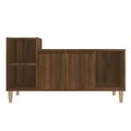 vidaXL TV skrinka hnedý dub 100x35x55 cm spracované drevo