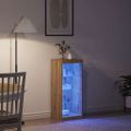 vidaXL LED komoda Remeselný dub 41 x 37 x 100 cm Kompozitné drevo