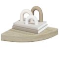 vidaXL Plávajúca rohová polica, dubová 25x25x3,8 cm, MDF