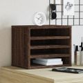 vidaXL Organizér na stôl čierny 36x26x29,5 cm kompozitné drevo
