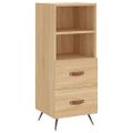 vidaXL Komoda dub sonoma 34,5x34x90 cm spracované drevo