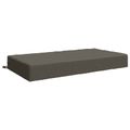 vidaXL Podložka na sedadlo SOEST 100% polyester Sivá 120 x 80 x 15 cm