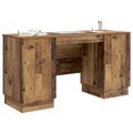 vidaXL Stôl Staré drevo 142,5 x 50 x 75 cm Kompozitné drevo