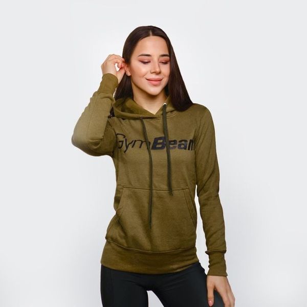 Dámska Mikina Athlete Military Green - GymBeam, veľkosť S, 65% bavlna, 35% polyester