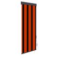 vidaXL Vonkajšia zatemňovacia roleta 60x250 cm oranžová a hnedá