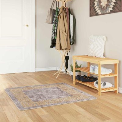 vidaXL Behúň MARSA Biely 100 x 100 cm Polyester a PVC