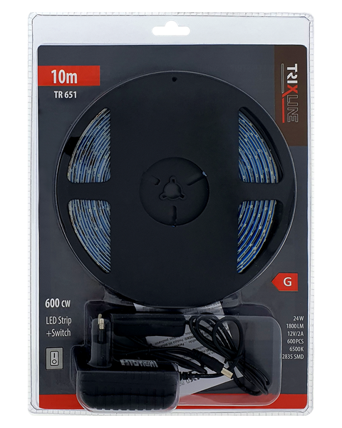 TR 651 LED pásik 24W 6500K 10m s vypínačom Trixline