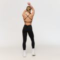 Dámske V-back legíny Fierce Black - GymBeam, veľkosť M