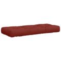 vidaXL Vankúš na paletu VIANEN 100% polyester Červená 120 x 40 x 12 cm