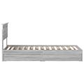 vidaXL Úložná posteľ Sivý Sonoma 75 x 190 cm Kompozitné drevo