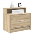 vidaXL Nočné skrinky so zásuvkou 2 ks dub sonoma 51x31x47 cm