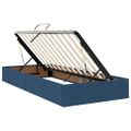 vidaXL Postel s úložným prostorem a matrací Modrá 100 x 200 cm