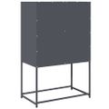 vidaXL Highboard Antracit 68x39x107 cm Oceľ