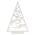 LED dekorácia – svietiaci stromček s ozdobami, 40 cm, 2xAA, vnútorný, teplá biela, časovač